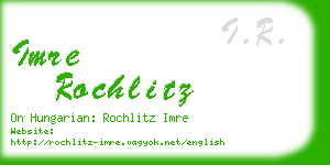 imre rochlitz business card